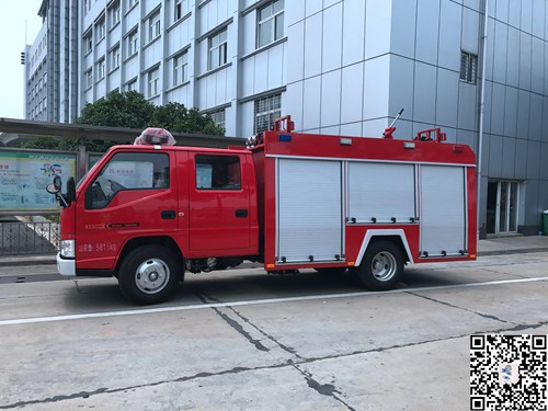 国五江铃2吨水罐消防车