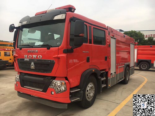 国五重汽t5g水罐消防车